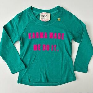 Mim-Pi Girls Long Sleeve Graphic Top Size 104 (4 years)